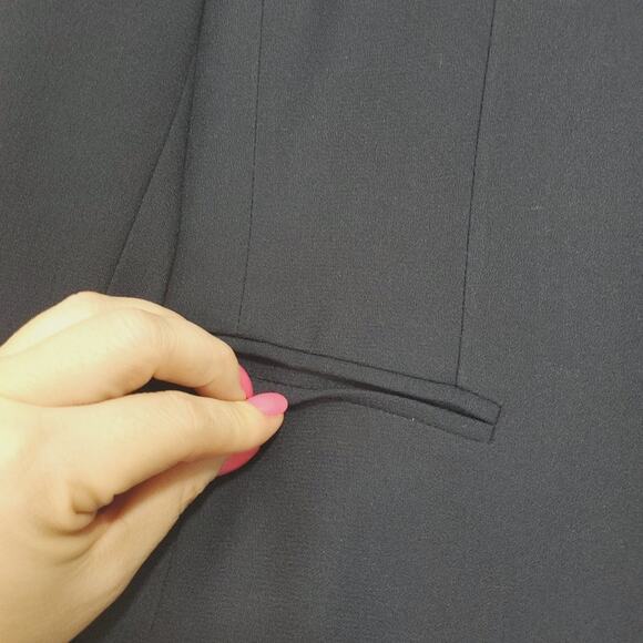 Kasper A.S.L | Vintage Navy Blue Button Front Single Breasted Blazer - Picture 6 of 10